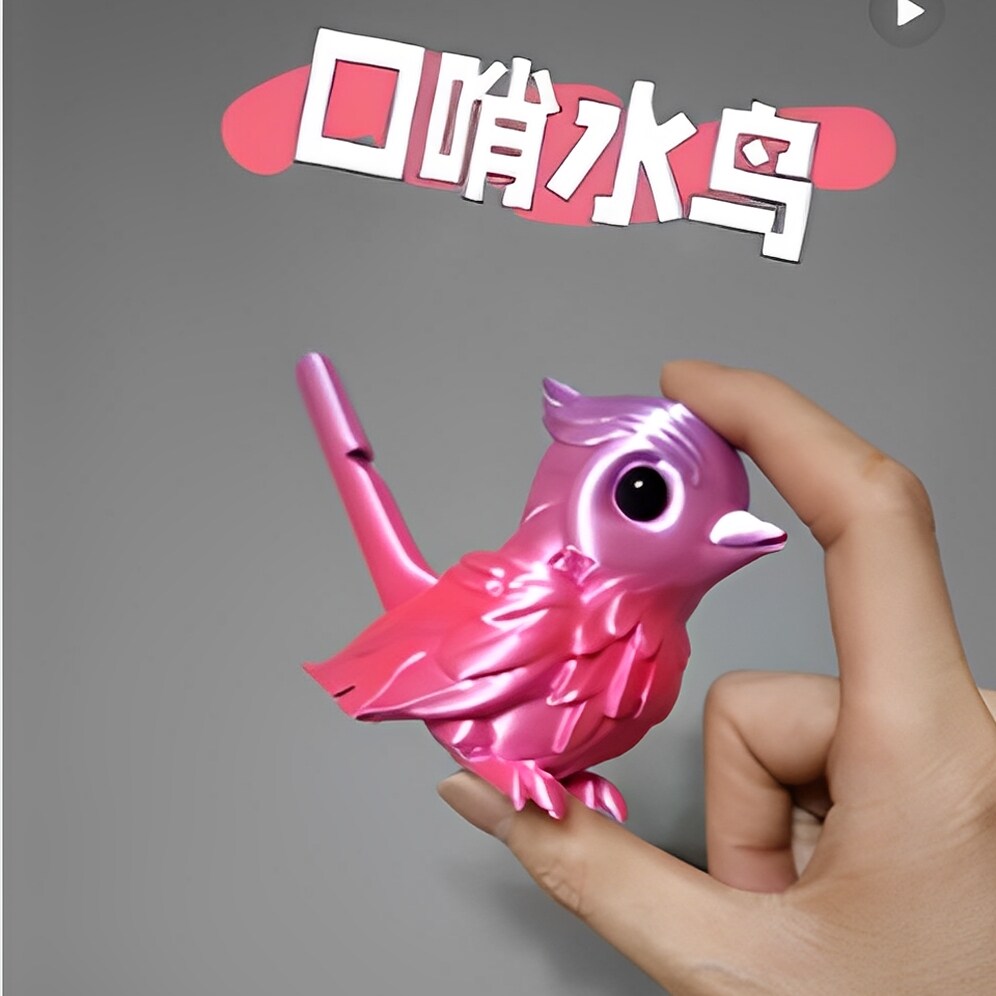 新款3d打印小鸟口哨儿童玩具仿真鸟乐器注水变音哨子塑料工艺品