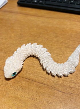 3D打印可爱迷你蝰蛇摆件