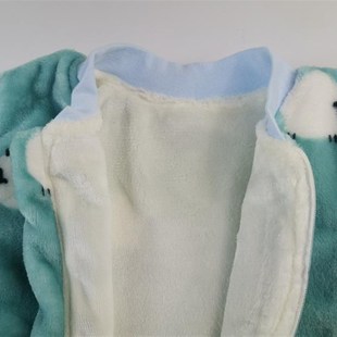 儿童法兰绒睡衣秋冬加厚单双层保暖男女宝家居服分腿包脚连体睡袋