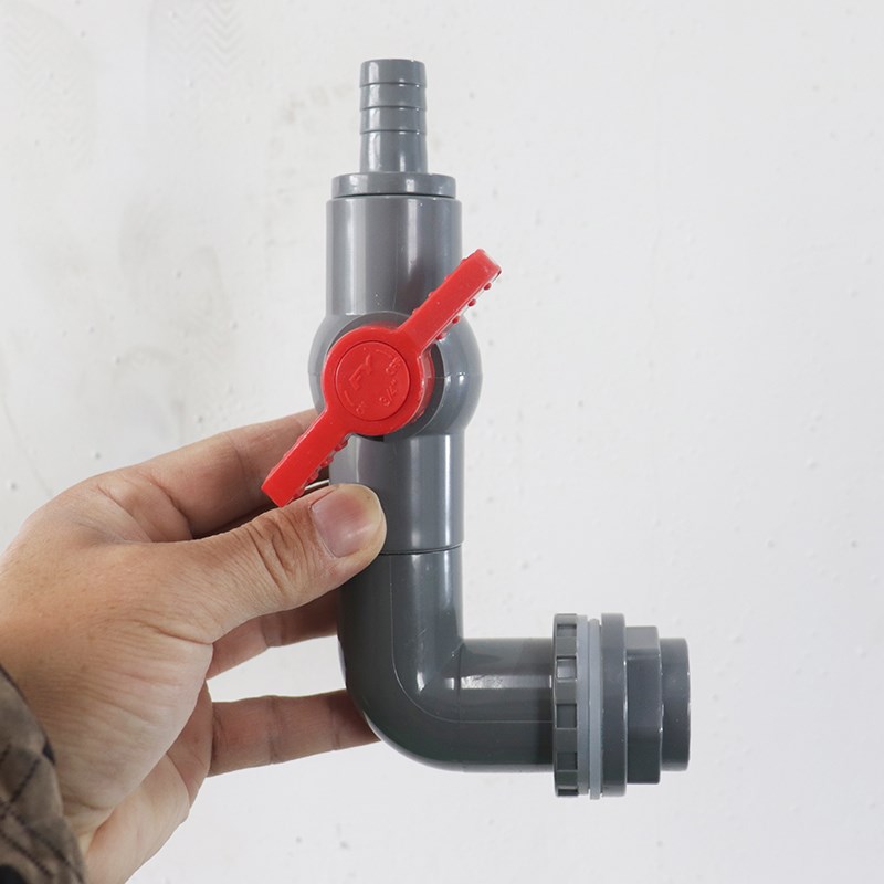 锦鲤池滤箱进出水开关配件鱼缸养殖箱周转箱排水阀门接软管宝塔头