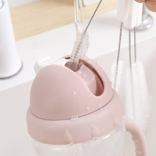 日式厨房清洁刷茶壶嘴瓶口细长柄刷杯刷水壶缝隙刷瓶刷4件套装