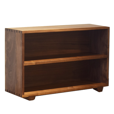 北美黑胡桃开放式双层置物架实木茶水柜餐柜香道柜文件柜桌面柜