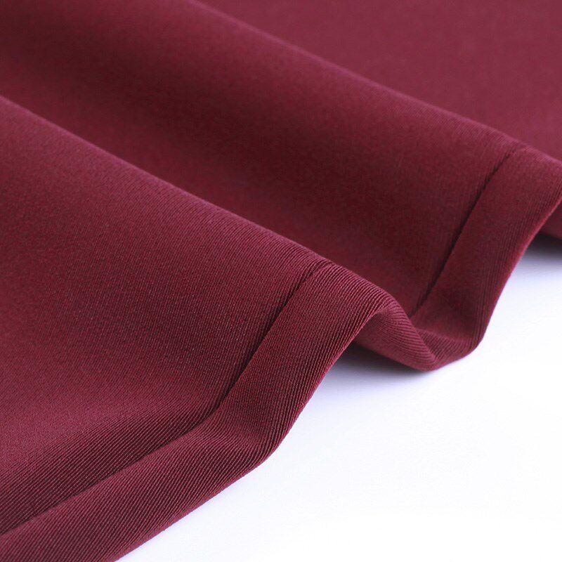 秋冬厚款垂顺坠感黑色修身微喇西裤南韩丝高腰直筒裤显瘦长裤女裤