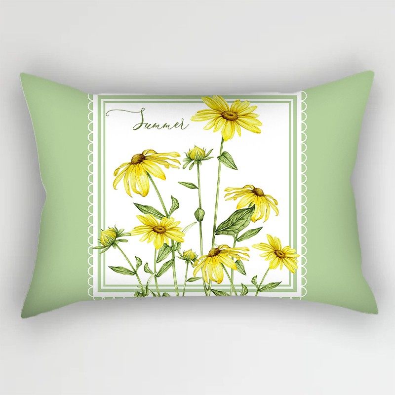 北欧风简约植物花草汽车腰靠办公室靠背沙发床上靠垫靠枕房间装饰,居家布艺,腰靠垫,淘宝优惠券,粉丝福利购,淘宝优惠卷