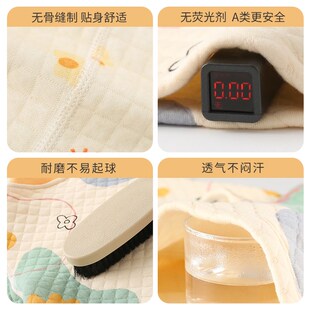 儿童保暖衣套装三层夹棉睡衣秋冬季男童内衣宝宝秋衣秋裤纯棉a类