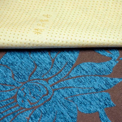 杨梅树防滑粒面料沙发垫荷塘月色面料定制沙发套抱枕套地垫布料