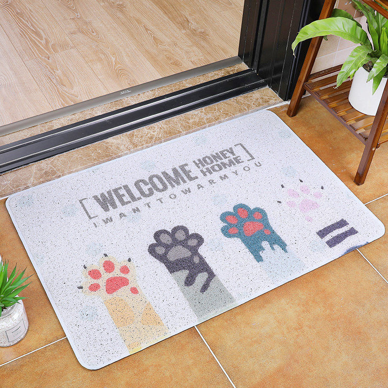 PVC丝圈地垫门厅进门入户门垫 入门地毯蹭土脚垫防滑除尘脚踏垫子,居家布艺,家用脚垫,淘宝优惠券,粉丝福利购,淘宝优惠卷