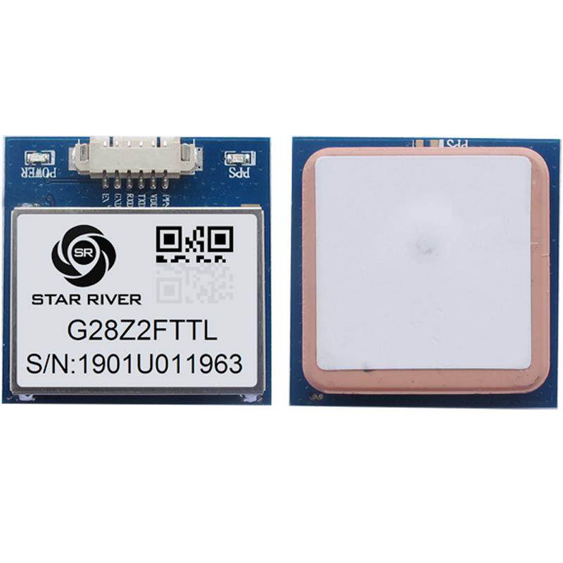 G28Z2FTTL 北斗GPS模块天线一体模组AT6558R芯片测速定位授时模块