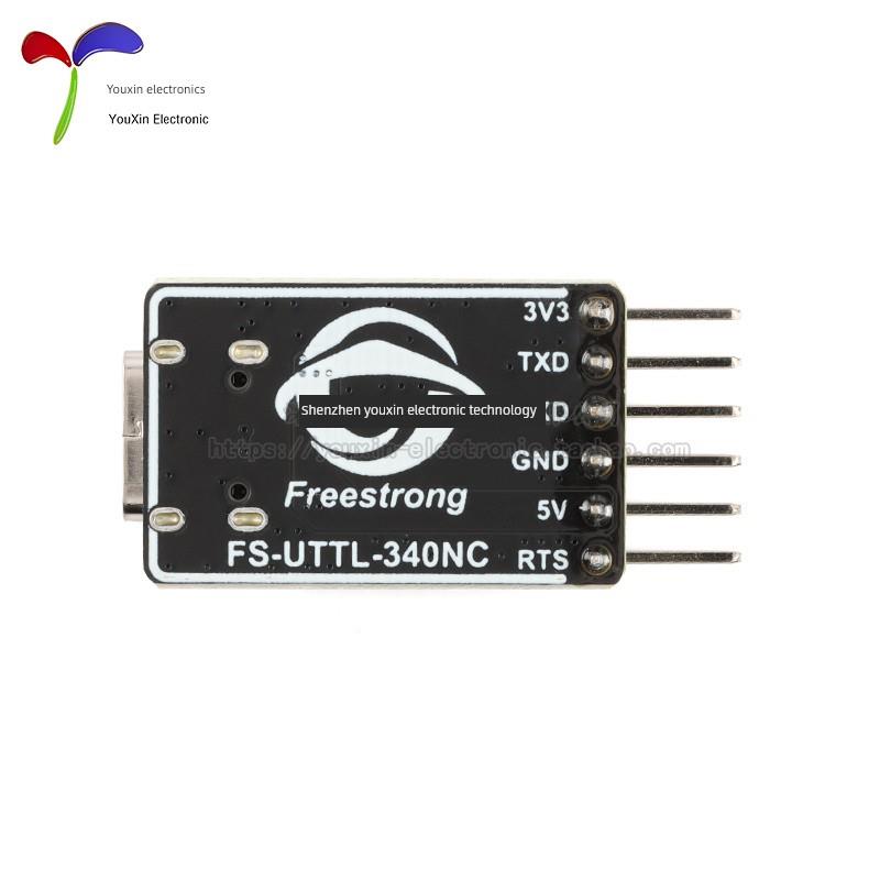 FS-UTTL-340NC/USB转TTL串口模块Type-C接口 CH340NC芯片5V转3.3