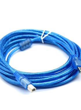 蓝色双萤幕蔽2.0USB打印线 线 USB印表机数据线 线A对B转接线 线1