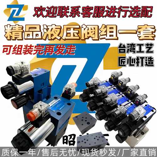 精品液压阀块组4WE6电磁换向阀 DSG液压阀 DBW溢流阀集成组合配件