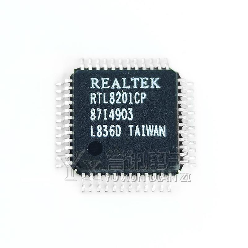 RTL8201CP RTL8201CP-VD-LF EL BL 8211CL QFP-48以太网控制芯片