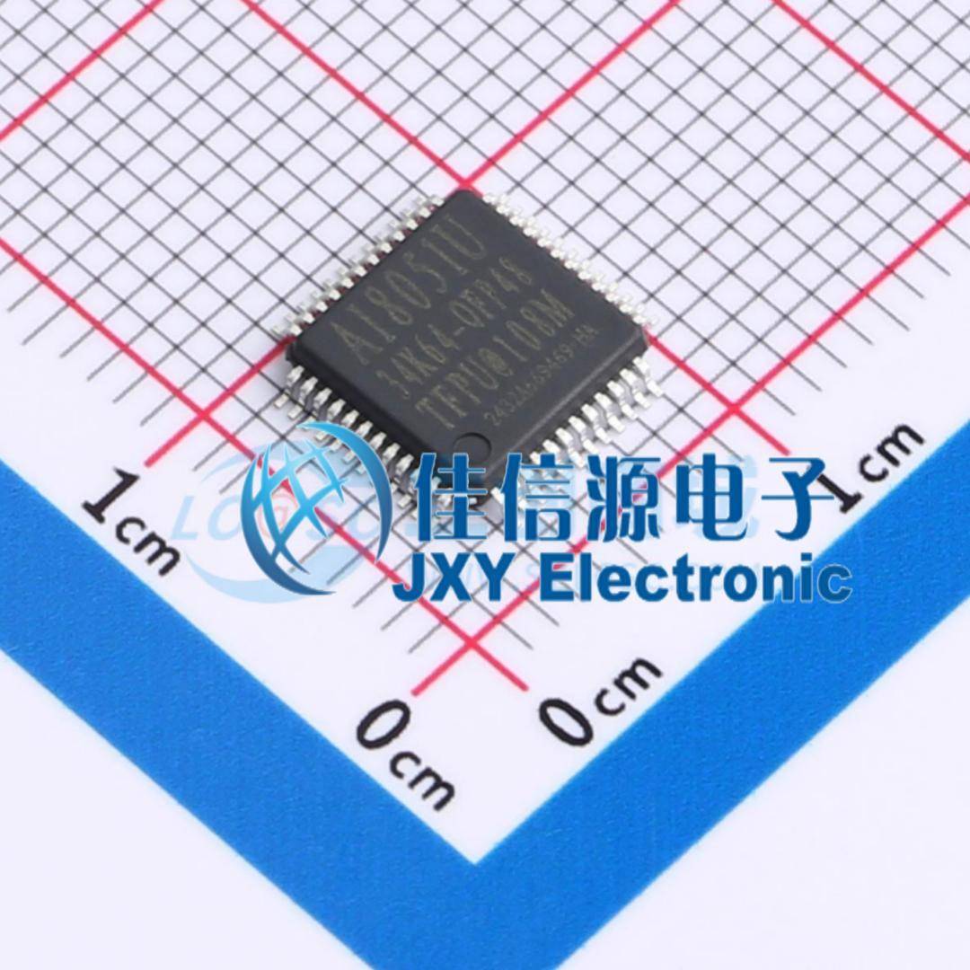 单片机 AI8051U-34K64-QFP48 STC QFP-48 全新MCU 32位8051-CPU