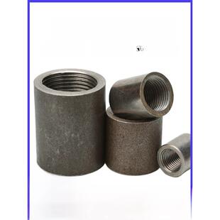 锻铁焊接内丝接头铁管箍碳钢管古黑4点内丝接头内齿Dn直接2点3点