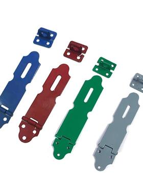 喷塑铁锁扣暗箱铁门挂锁搭扣挂锁锁片老式抽屉门锁绿色门扣吊扣