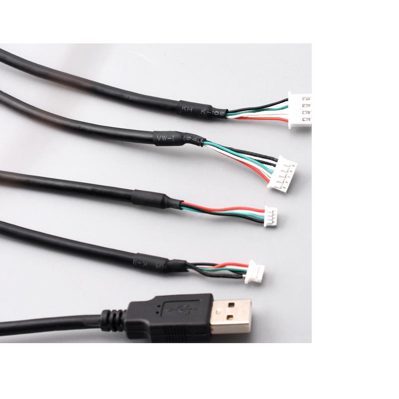 USB公触摸屏端子数据线xh2.54/ph2.0/mx1.25/sh1.0主板usb连接线