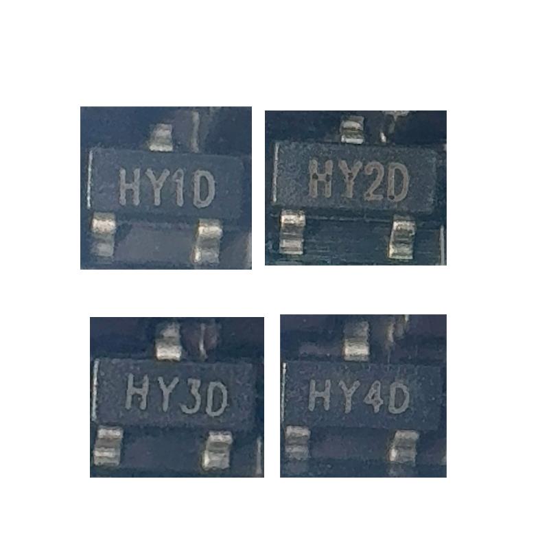 20个包邮 HY1D HY2D HY3D HY4D电磁炉三极管SOT-23 0.8A 1.5A 25V