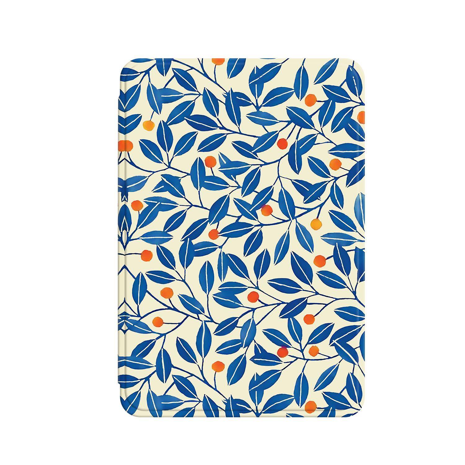 蓝色树叶春夏新款kindle499保护套paperwhite4青春版kpw123/5定制