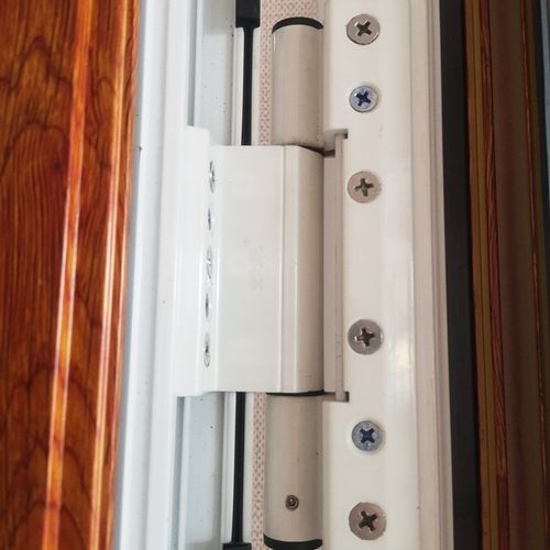 隔热断桥铝型材铝合金弹簧闭门自动关门回弹铰链纱门回位折铝合页