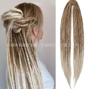 temu 2025新款 shein热销欧美假发化纤钩针发dreadlockdouble脏辫