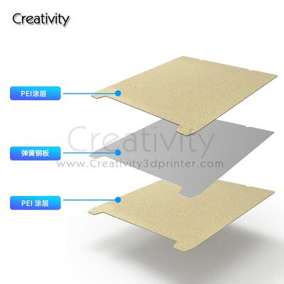 创想K1/K1MAX喷涂PEI磁性弹簧钢板Ender3S1/S1Pro打印平台不翘边