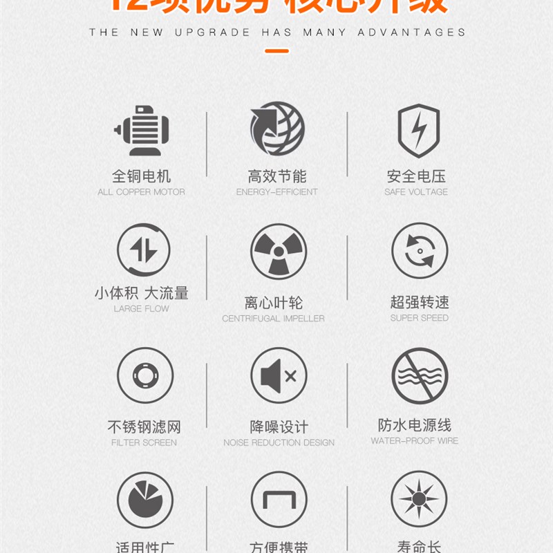 直流电瓶车农用潜水泵12v24v48v60v72v不锈钢大流量灌溉电动抽水