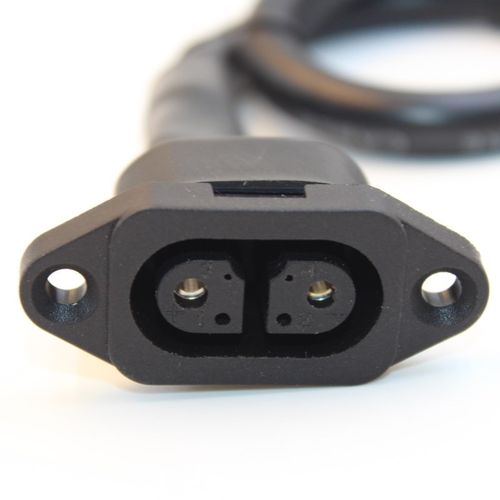 新国标台铃充电器电源座电动车充电口六孔母头插座品字转换线接线