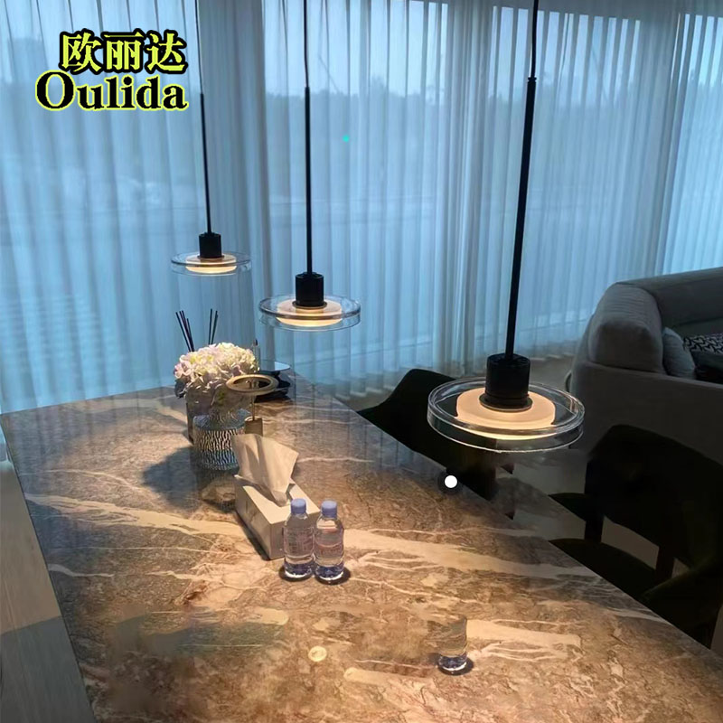 北欧创意极简三头餐厅吊灯设计师艺术单头玻璃吧台简约床头小吊灯