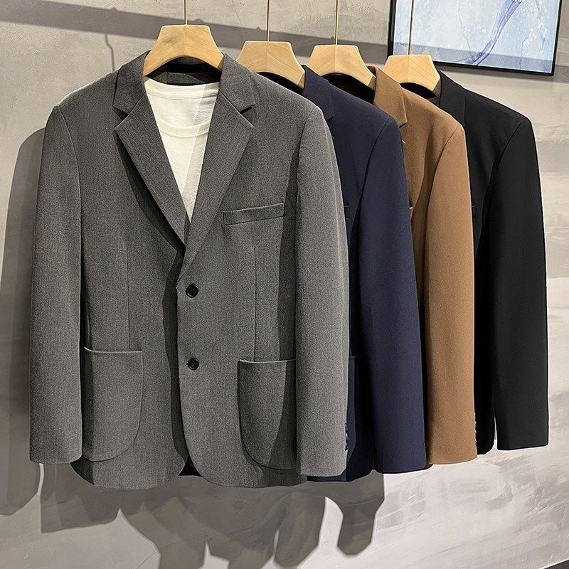 2024新秋款西服外套男士西装套装轻熟风高级感加大码休闲修身商务