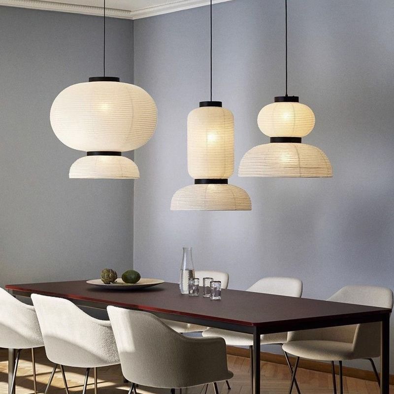 日式侘寂风餐厅吊灯设计师灯笼宣纸灯野口勇艺术装饰吧台餐桌灯,家装灯饰光源,餐厅吊灯,淘宝优惠券,粉丝福利购,淘宝优惠卷