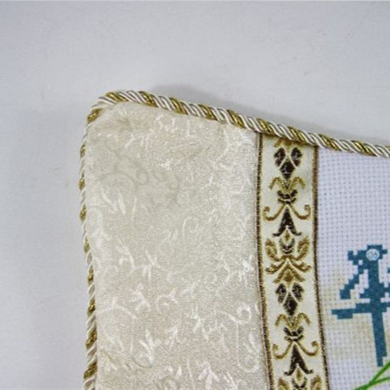 新品十字绣汽车抱枕四件套花卉出入平安一帆风顺靠垫兰花2018车内