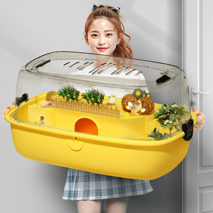 芦丁鸡专用饲养箱全套幼鸡成鸡恒温宠物箱大号别墅控温配件造景