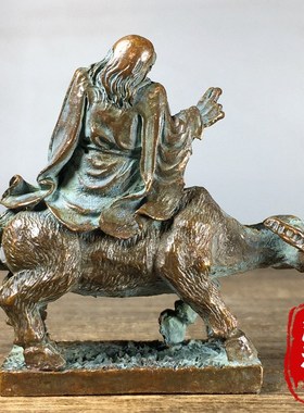 农村收的纯铜实心老子骑牛包浆老铜器老物件家居桌面装饰摆件收藏