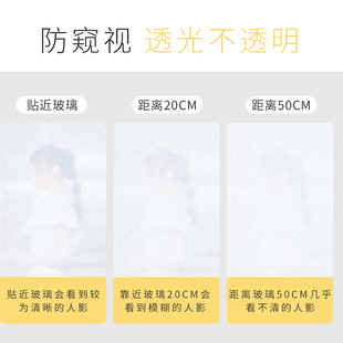 玻璃贴纸装饰小图案厨房窗户磨砂贴膜卡通透光不透明门贴静电窗花