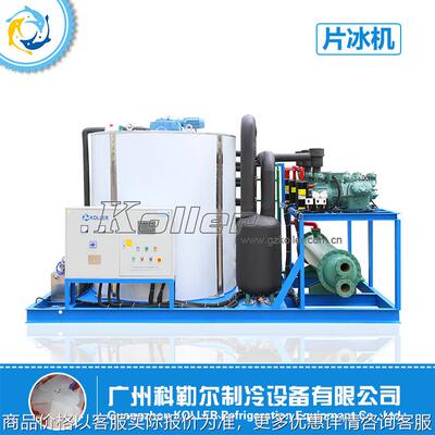 大型片冰机日产30吨渔港码头海鲜保鲜食品加工降温制冰设备