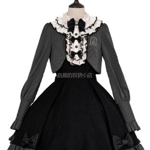 维奥尔小夜曲lolita长袖OP秋冬假两件洛丽塔连衣裙优雅cla万圣节