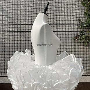 Lolita裙撑超暴力无骨软纱撑狗短款背带裙内搭短款op/jsk云朵裙撑