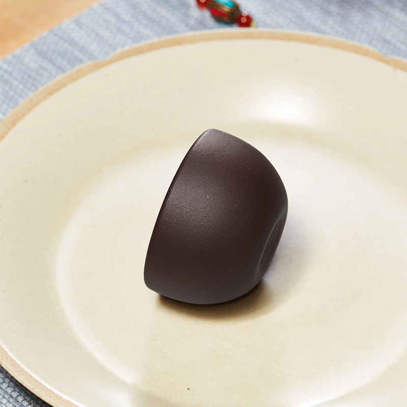 宜兴紫砂主人杯单个小茶杯原矿紫茄泥品茗杯茶碗茶盏陶瓷功夫茶具,餐饮具,茶杯,淘宝优惠券,粉丝福利购,淘宝优惠卷