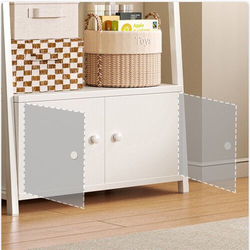 客厅置物架落地靠墙多层收纳架卧室房间书架铁艺展示梯形储物柜子