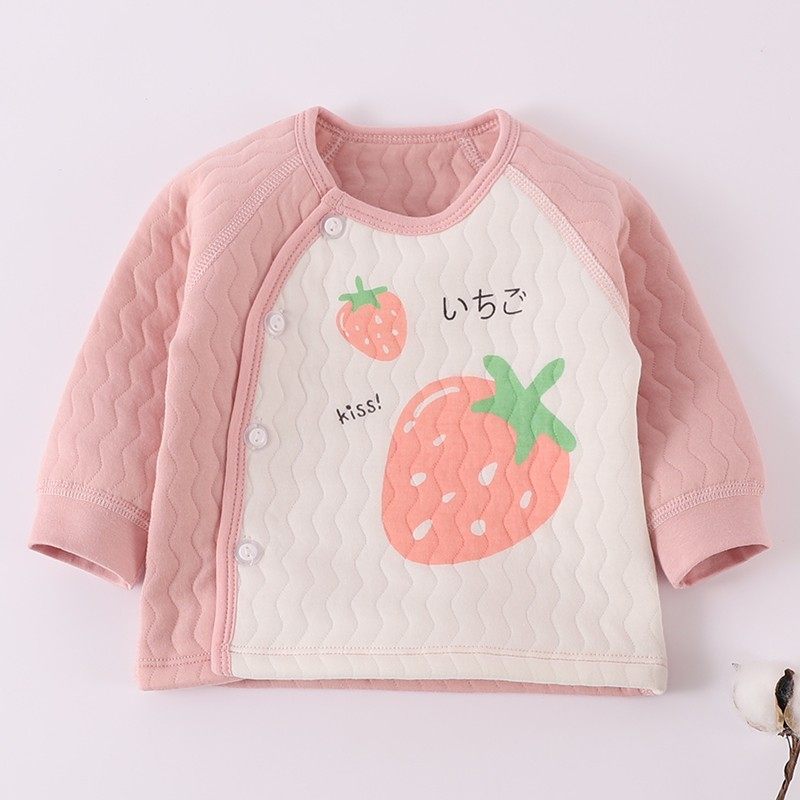 新生婴儿儿衣服秋冬季保暖内衣0-1岁男女小宝宝单件上衣夹棉厚款,童装/婴儿装/亲子装,保暖上装,淘宝优惠券,粉丝福利购,淘宝优惠卷