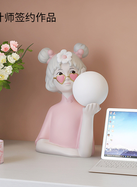 新婚结婚礼物女送新人礼品闺蜜实用创意可爱浪漫摆件卧室床头柜灯