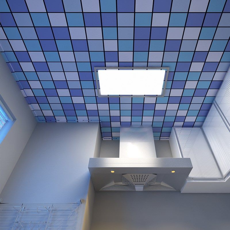 天花板自粘墙贴 吊顶装饰屋顶贴纸欧式加厚防水厨房卫生间pvc壁纸,家居饰品,软装墙贴,淘宝优惠券,粉丝福利购,淘宝优惠卷