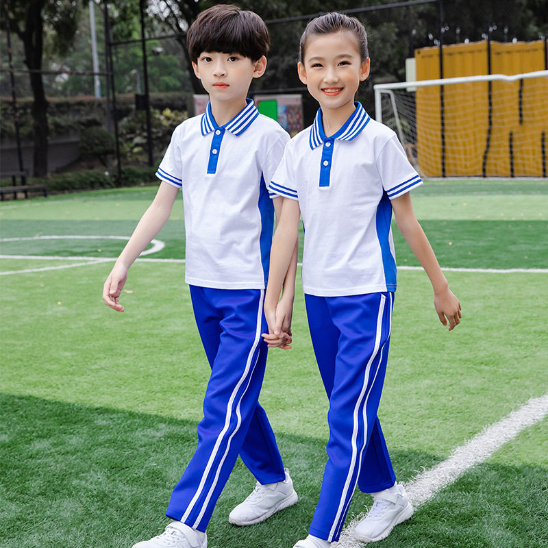 幼儿园园服儿童班服夏装初中高中五六年级夏季小学生校服春秋套装