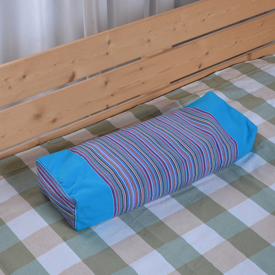 泉城五彩 商河老粗布荞麦壳枕头 大人用孩子用均可 透气吸汗舒适