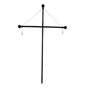 复古旗杆战旗帅旗舞台表演旗令旗仿古旗方天画戟旗杆手举杆带底座