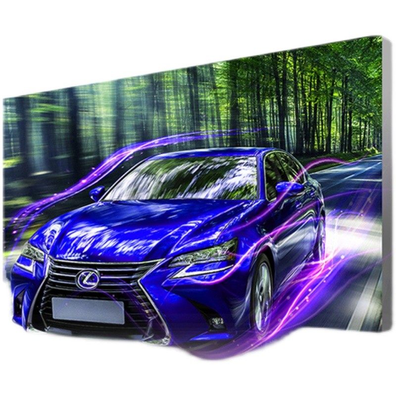 动感灯箱led编程设计动态画面U软膜挂墙招牌门头广告灯箱