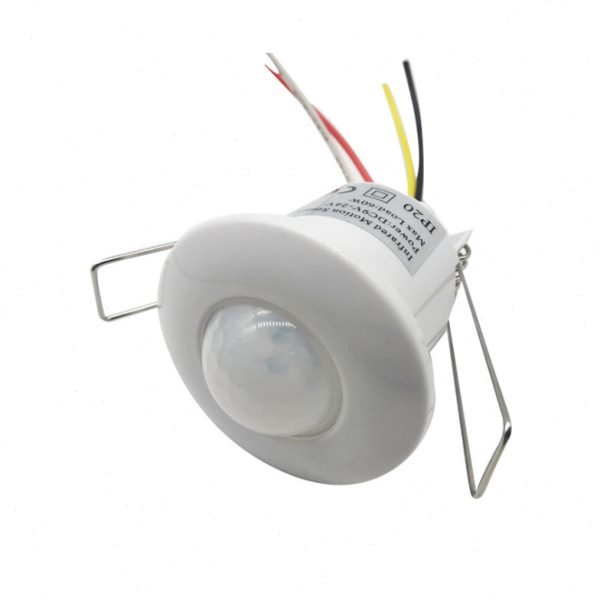 智能静音干接点12V-24V迷你嵌入红外人体感应开关家居干簧管信号