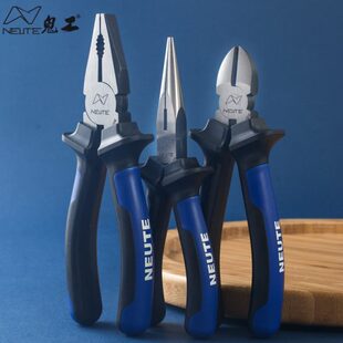 鬼工老虎钳子工业级尖嘴钳斜口钳电工钳手工钳平口钳省力钢丝钳子