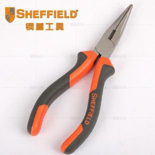 钢盾工具双色柄尖嘴钳6寸8寸尖咀钳电线钳尖头钳钢丝电工钳子维修