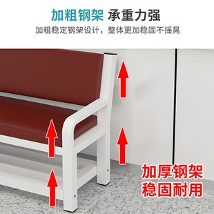 休息区长条椅舞蹈室诊所等候椅软包长椅健身房室内球场靠背沙发凳